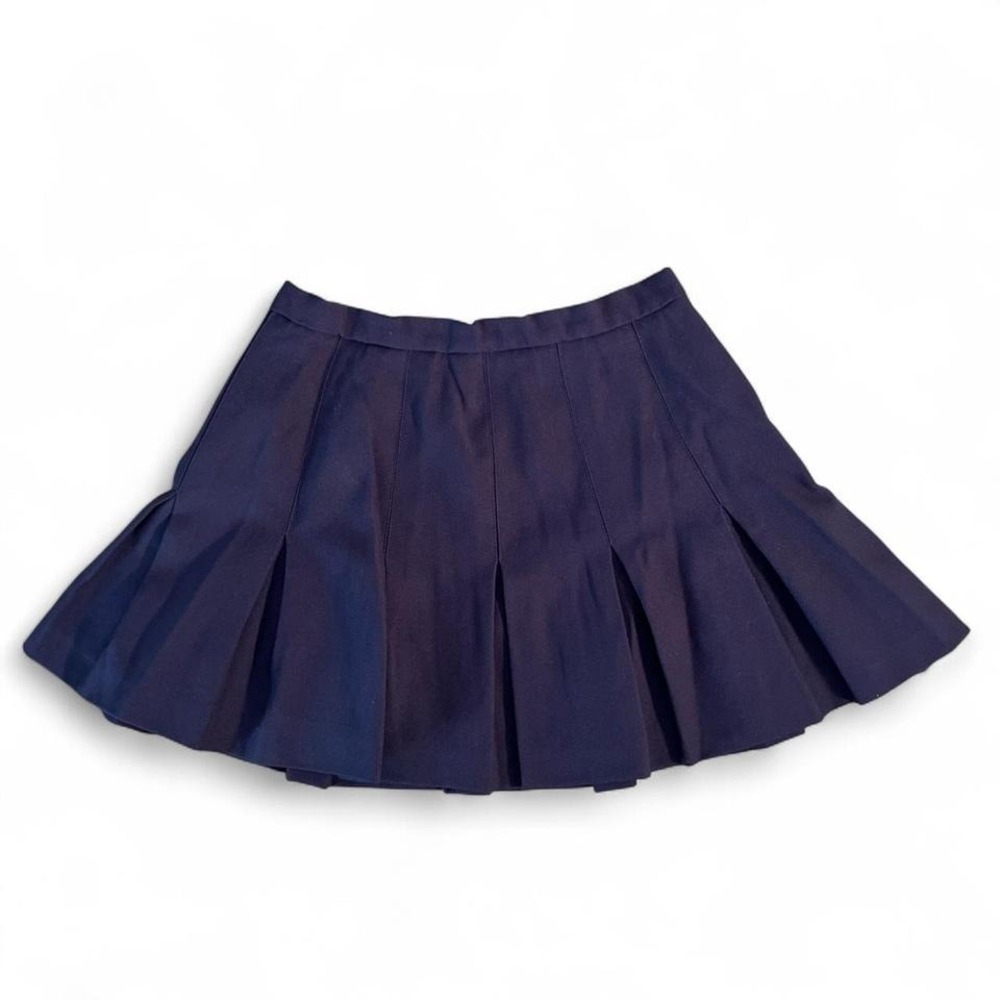 Vintage Navy Pleated Mini Skirt Size Small Preppy Tennis Coquette 70s‎ Style